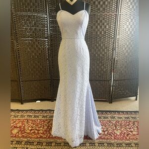 Light Blue Watters & Watters Long Formal Dress